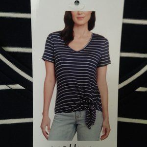 Navy Stripe Matty XS Ladies Top